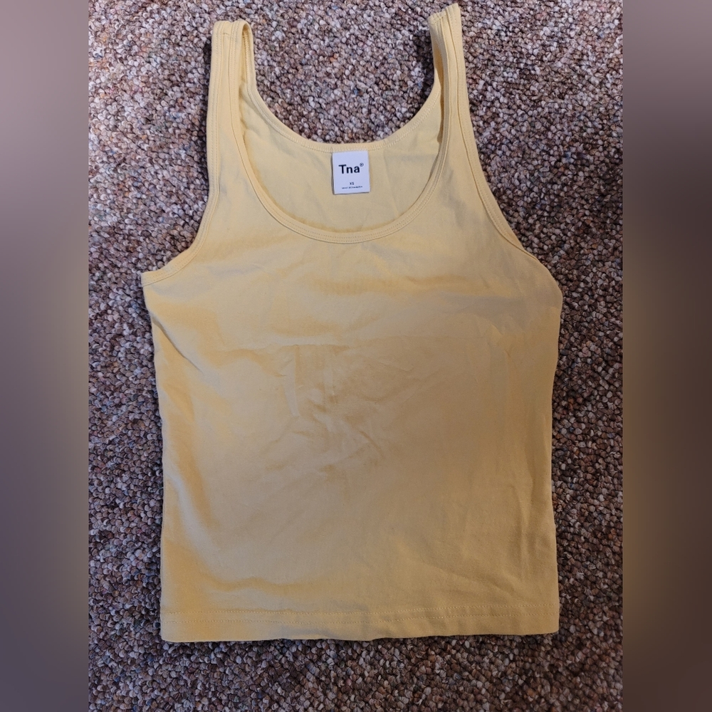 TNA YELLOW TANK TOP